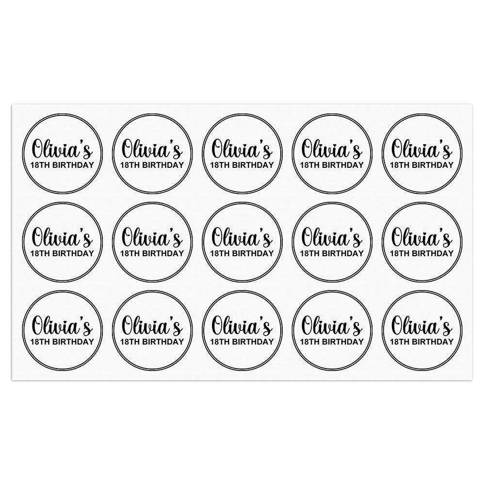 Personalized Thank You Transparent Stickers Round Wedding Birthday Favor labels for Gifts
