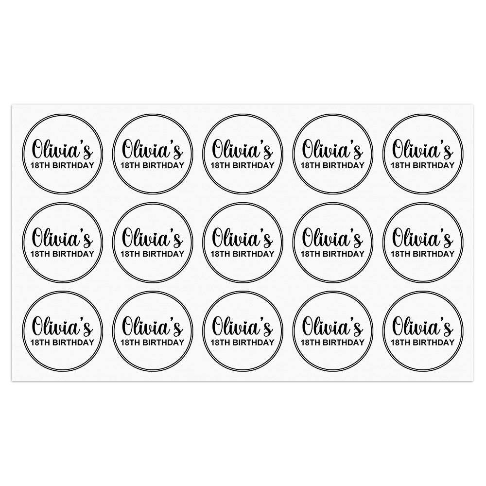Personalized Thank You Transparent Stickers Round Wedding Birthday Favor labels for Gifts