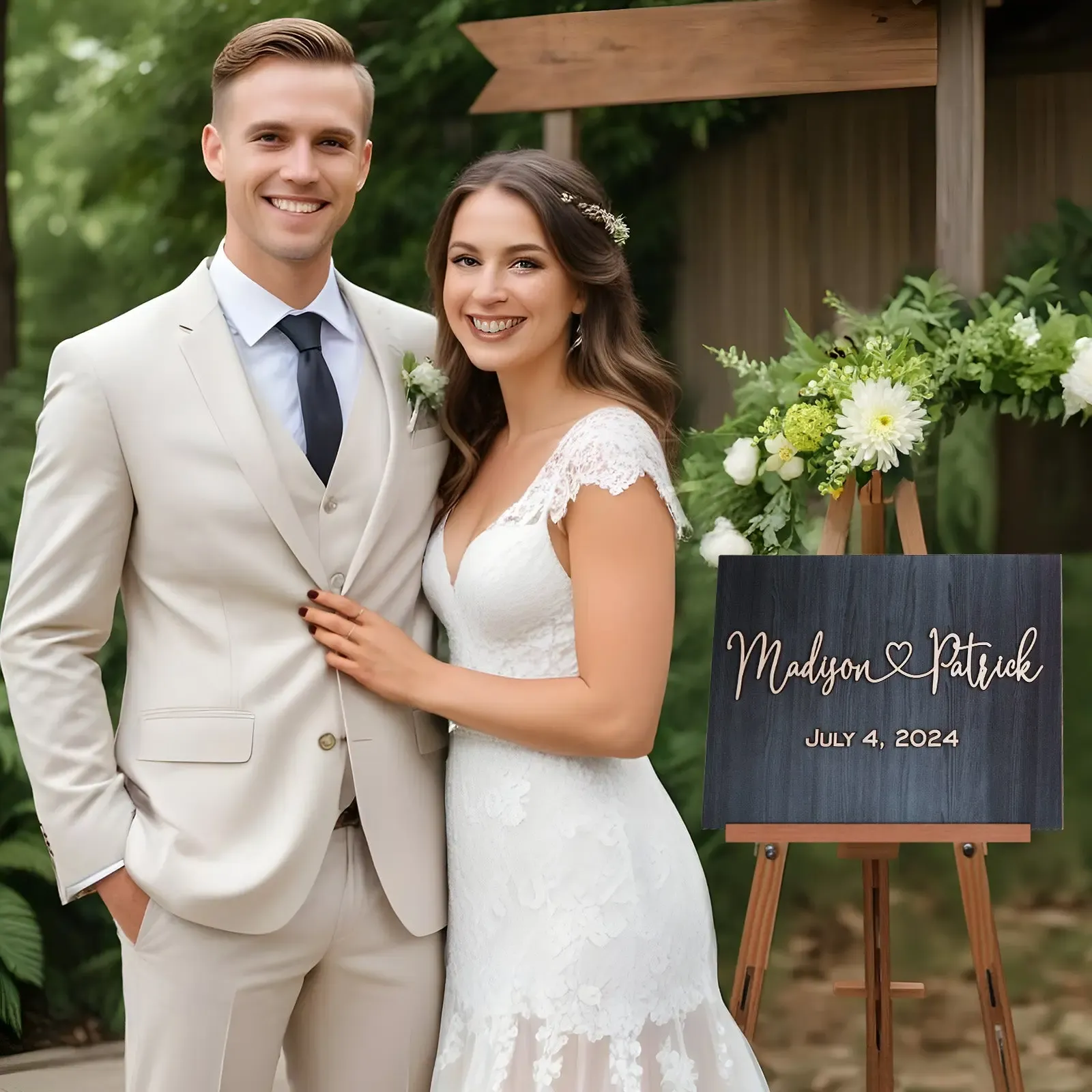 Personalized Wedding Sign Wedding Welcome Sign for Wedding Entrance