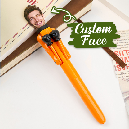 Personalized Boxing Pen with Face Creative Interactive Stress Relief Pen Funny Gift for Kids