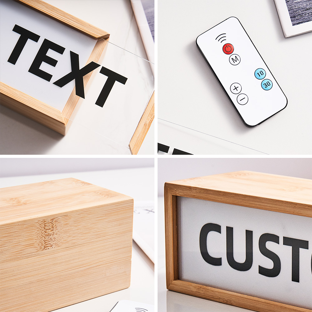 Personalized Text Light Box Home Decor Gifts
