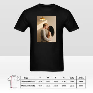 Custom One-Sided Men's T-Shirt – Personalized Front Design