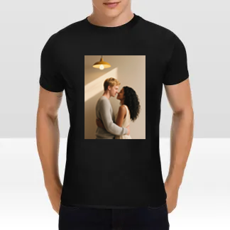 Custom One-Sided Men's T-Shirt – Personalized Front Design