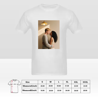 Custom One-Sided Men's T-Shirt – Personalized Front Design