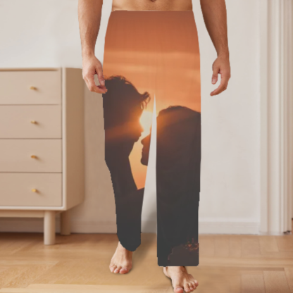 Custom Design Men’s Lounge Pants with Pockets – Personalized Pajama or Loungewear Pants