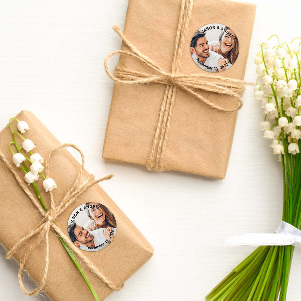 Personalized Thank You Stickers Round Wedding Birthday Favor labels for Gifts