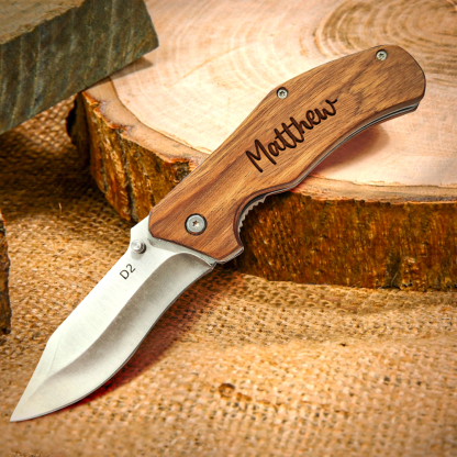 Personalized Engrave Name Pocket Knife Custom Folding Knives Gifts for Groomsmen
