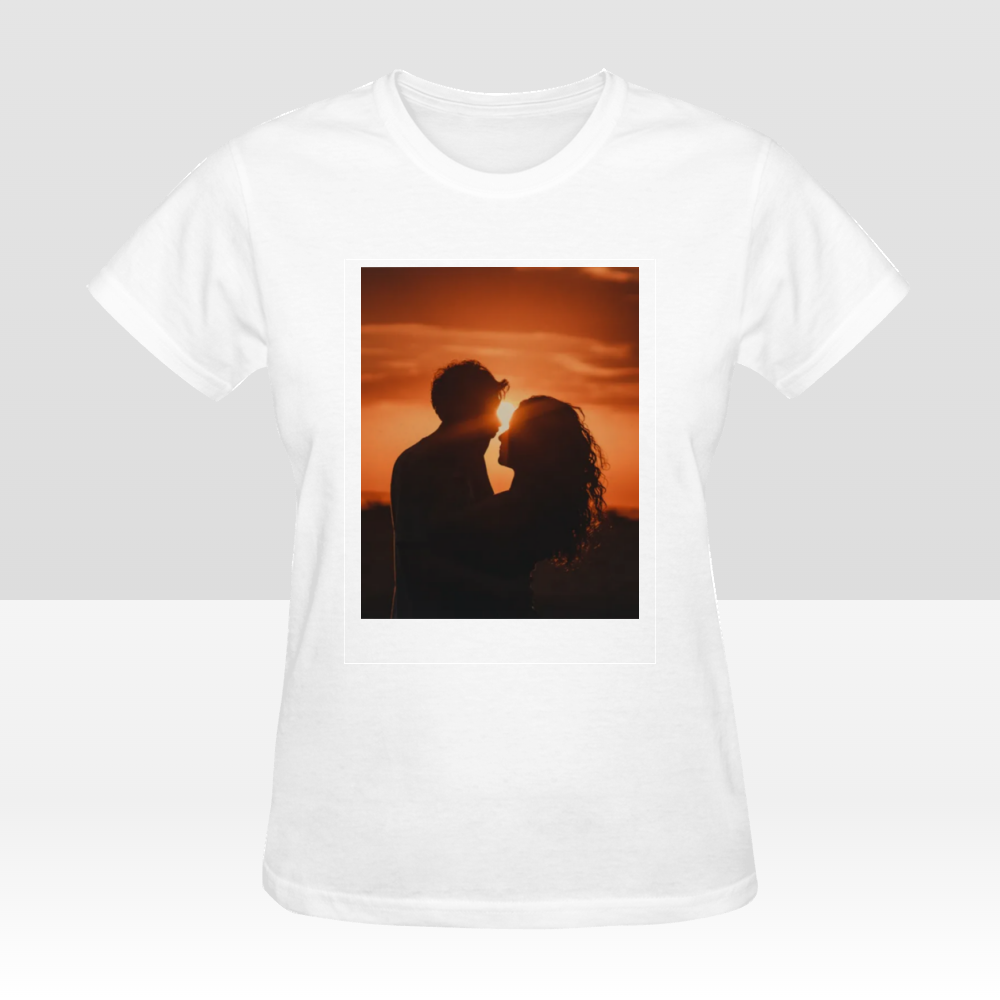 Custom One-Sided Women's T-Shirt – Personalized Front Design Tee for Daily Wear or Promotion