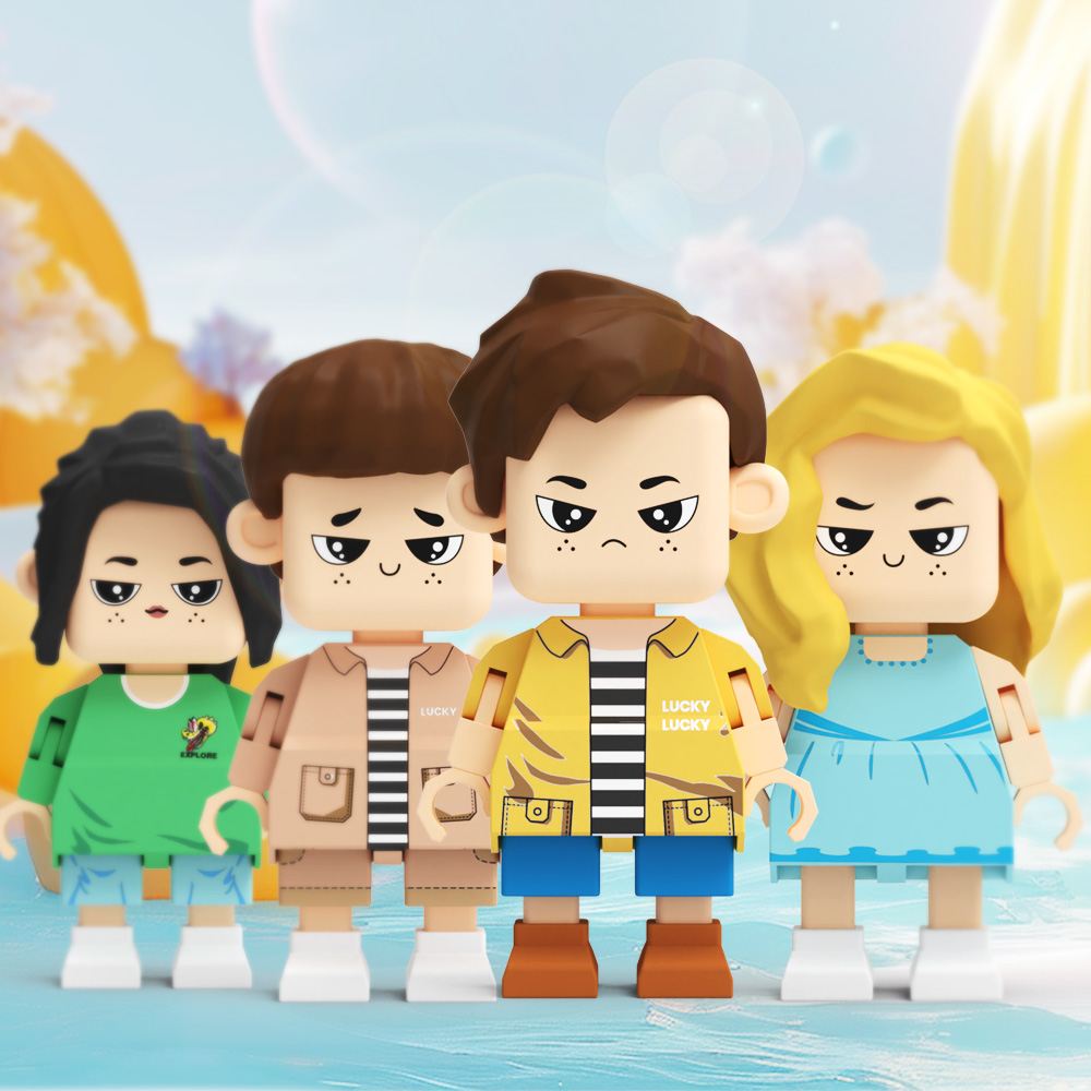 Fully Customizable Cute Giant Minifigs Personalized Full-Body Brick Figure Gift for Boy Production Time: 7–10 Working Days