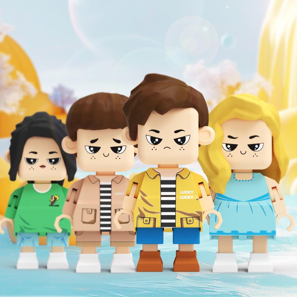 Fully Customizable Cute Giant Minifigs Personalized Full-Body Brick Figure Gift for Boy Production Time: 7–10 Working Days