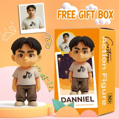 Production Time: 10 Business Days Custom 1 Person 3D Mini Figure From Your Photo Personalized Toy Figure Gifts For Kids