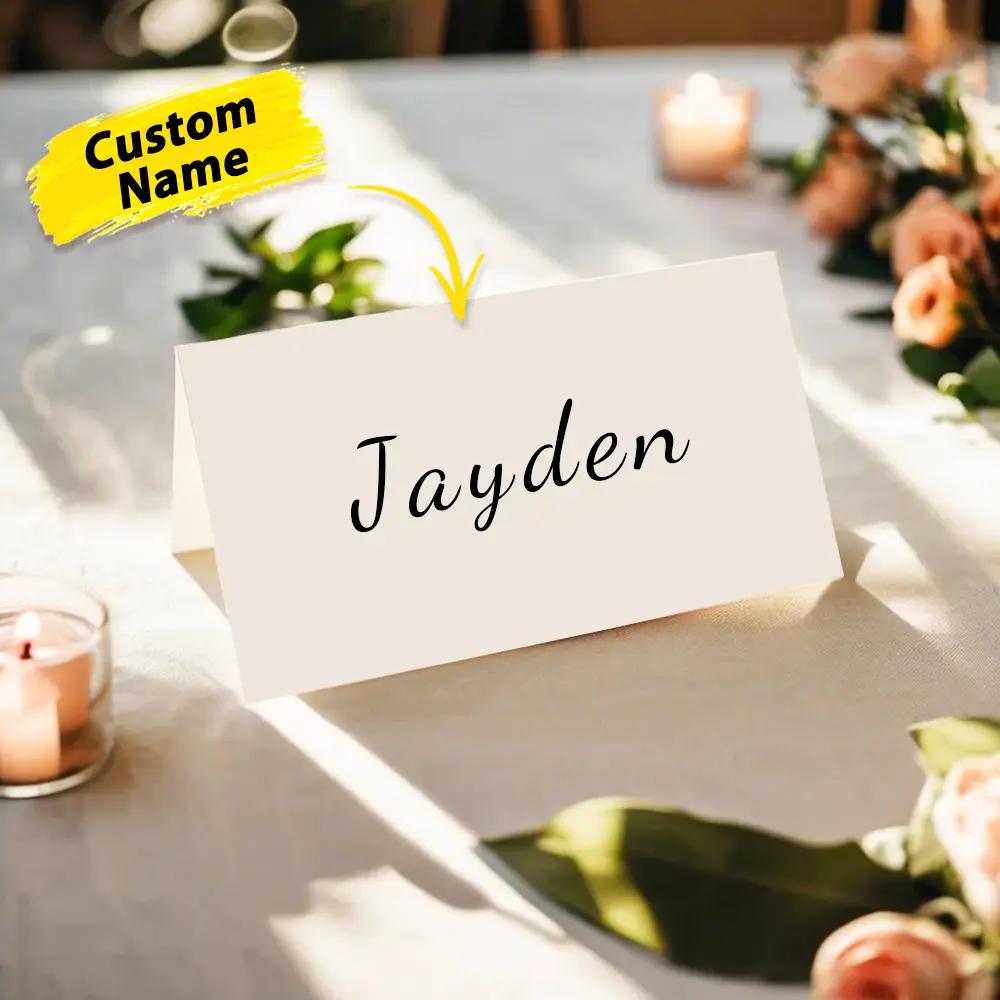 Personalized Wedding Place Names Wedding Table Place Name Cards Minimal Wedding Table Decor