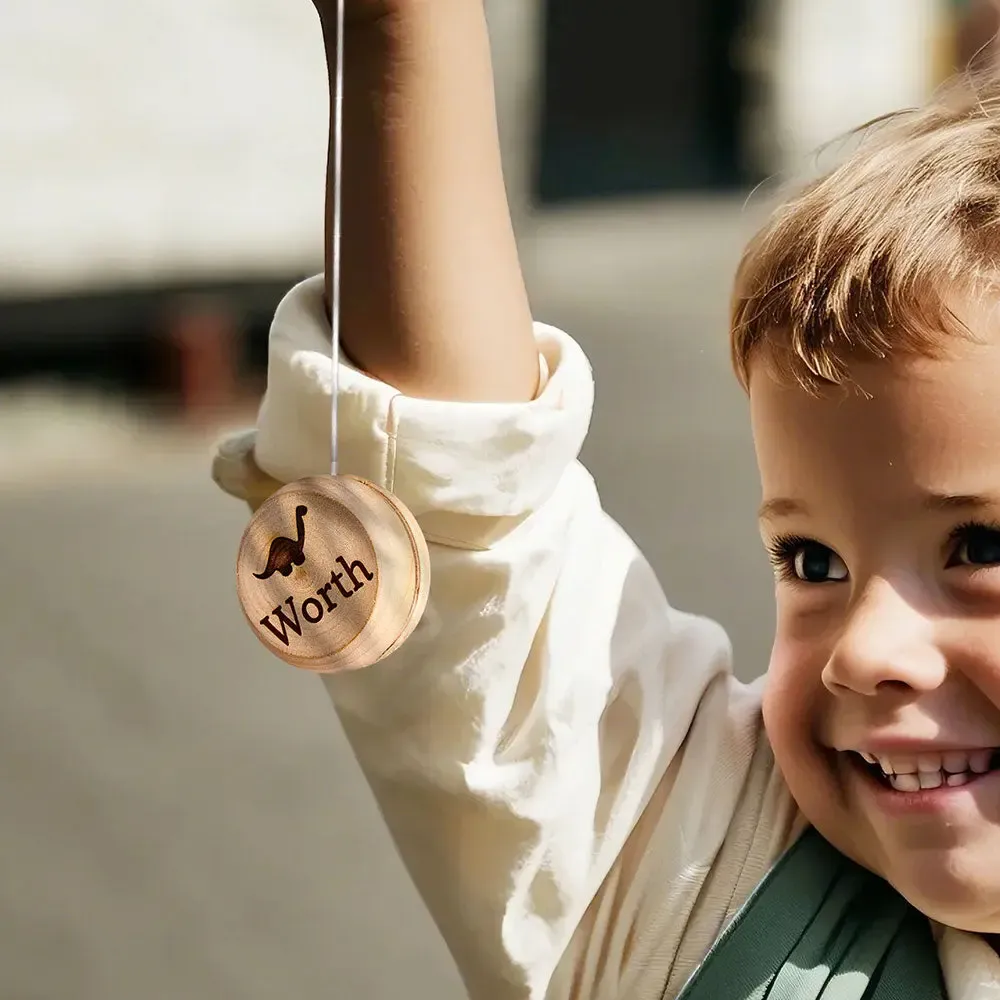 Personalized Wooden Yoyo with Engraved Name Yoyo Educational Toy Birthday Gift for Kid