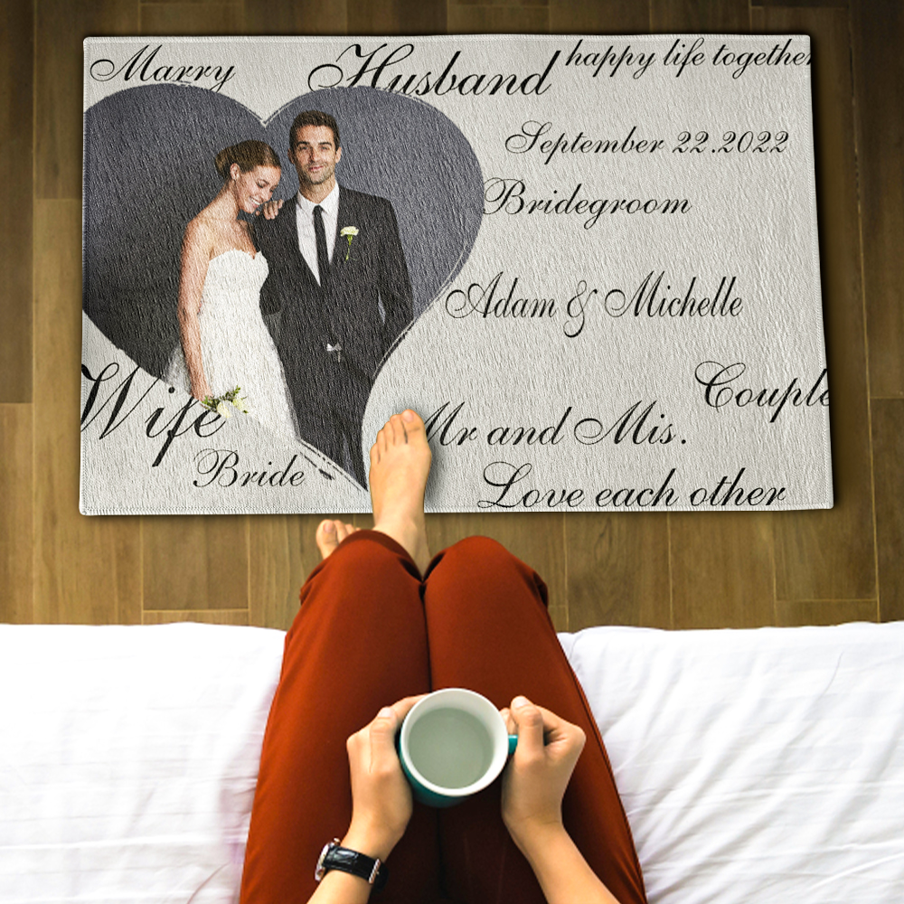 Custom Welcome Door Mat Personalized Wedding Decorative Doormat