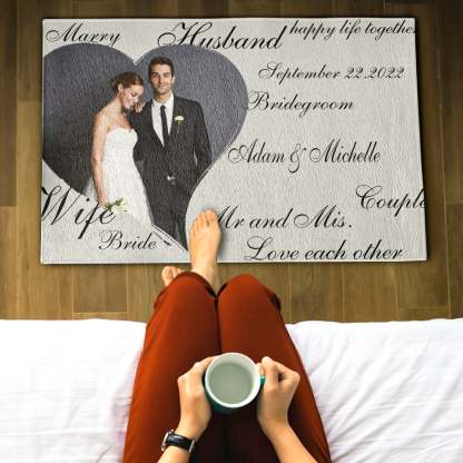 Custom Welcome Door Mat Personalized Wedding Decorative Doormat