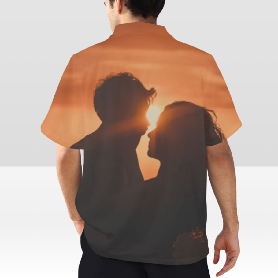 Custom Design Men's Hawaiian Shirt – Personalized Summer Short Sleeve Button-Up