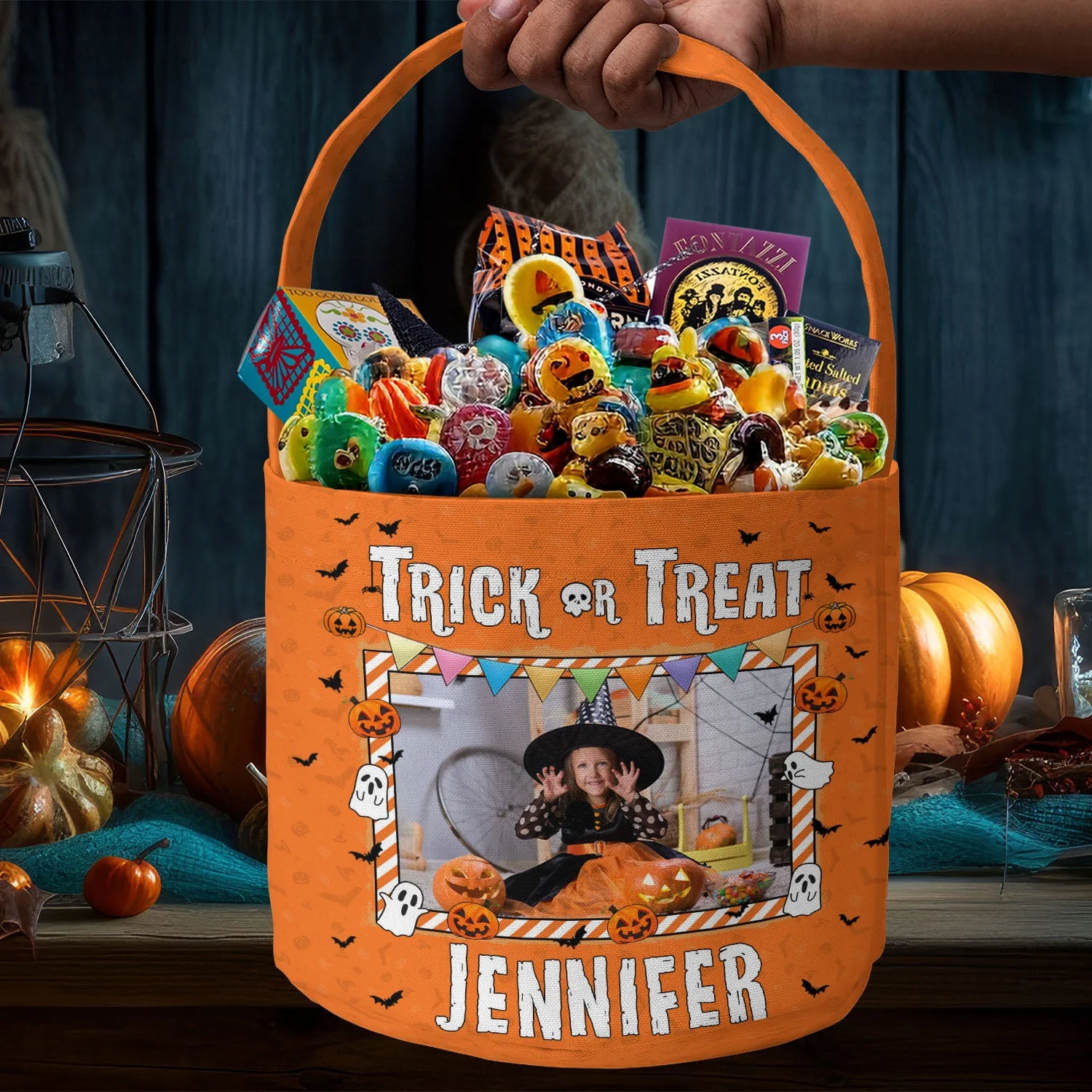 Kid-Halloween-Trick-Or-Treat-Bag-Personalized-Photo-Halloween-Spooky-Basket5
