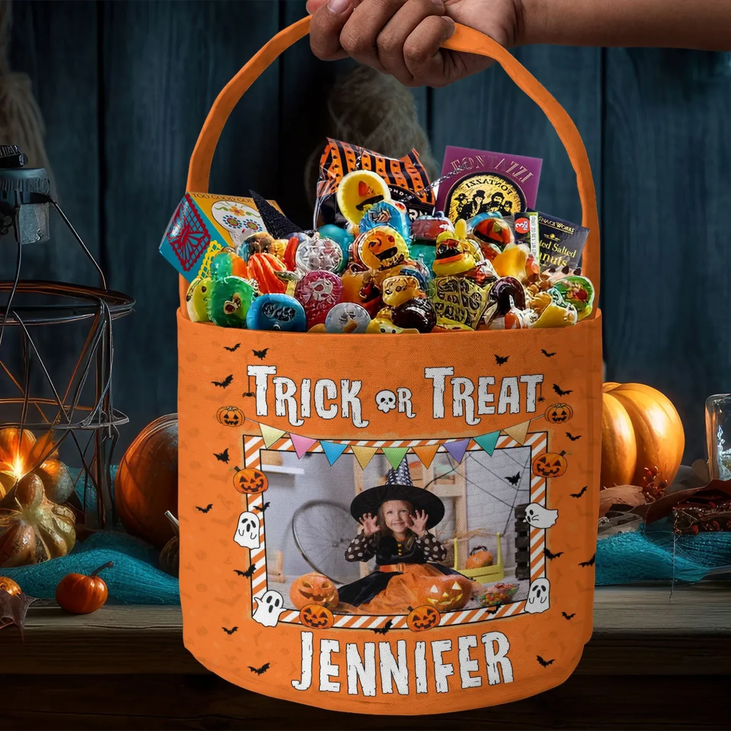 Kid-Halloween-Trick-Or-Treat-Bag-Personalized-Photo-Halloween-Spooky-Basket5