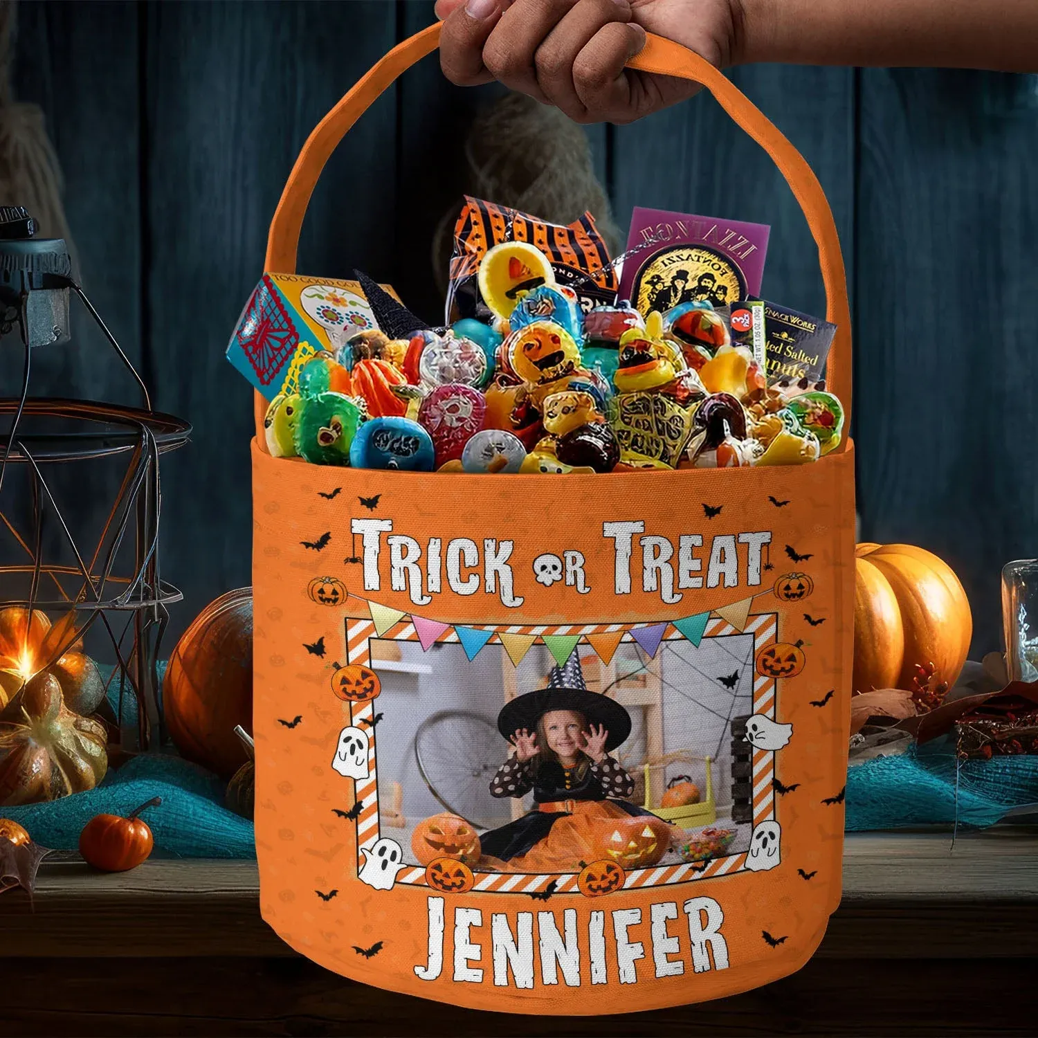 Kid-Halloween-Trick-Or-Treat-Bag-Personalized-Photo-Halloween-Spooky-Basket5