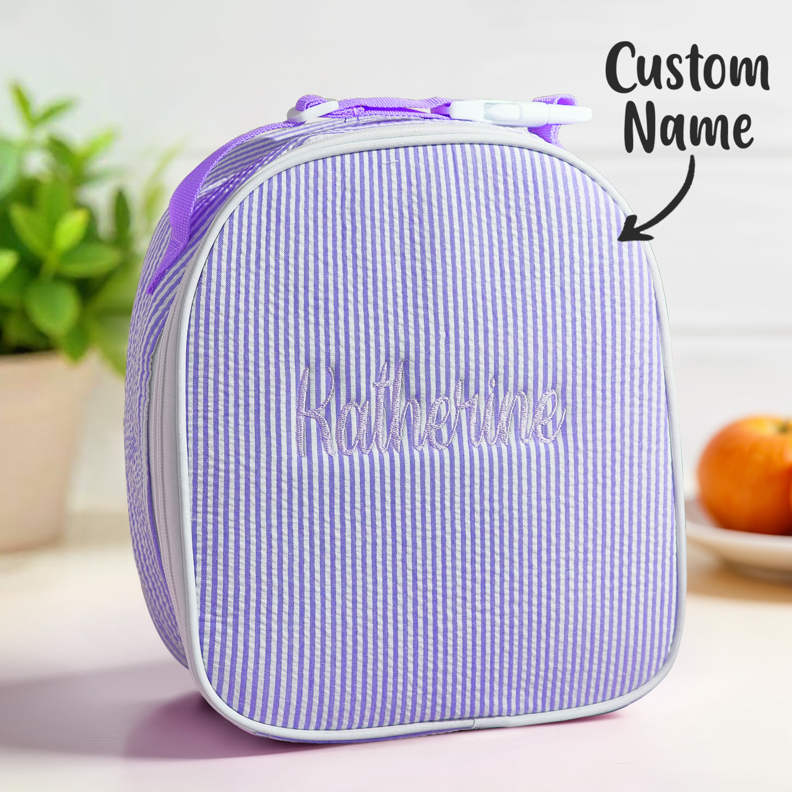 Personalized Lunch Bag with Embroidered Name Gift for Kids