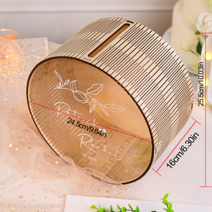 Personalized Wedding Card Box Wedding Memory Box Wedding Gift for Couple