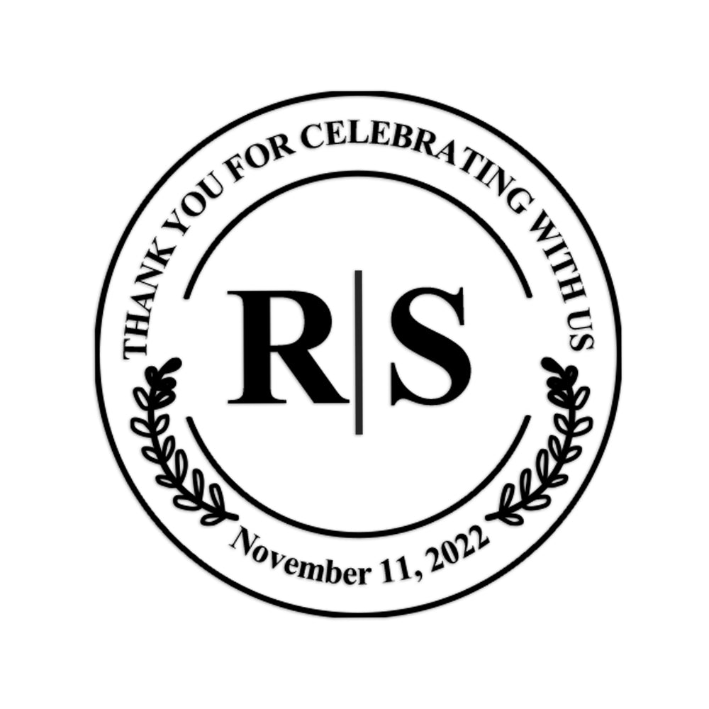 Personalized Thank You Transparent Stickers Round Wedding Birthday Favor labels for Gifts