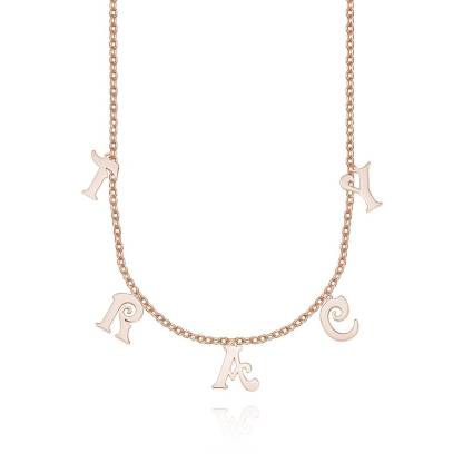 Personalized Sterling Silver Letter Initials Necklace Name Jewelry Necklaces