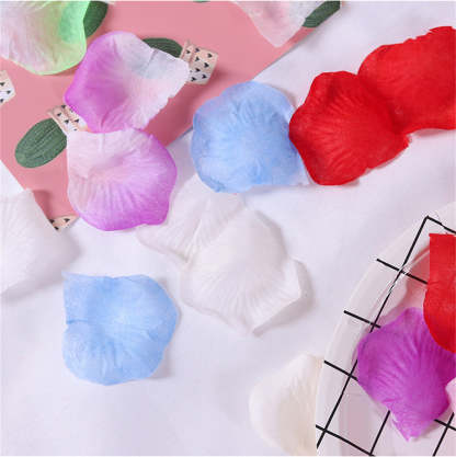 120PCS Fabric Rose Petals Fabric Petals for Weddings Aisles Flower Girls and Romantic Evenings