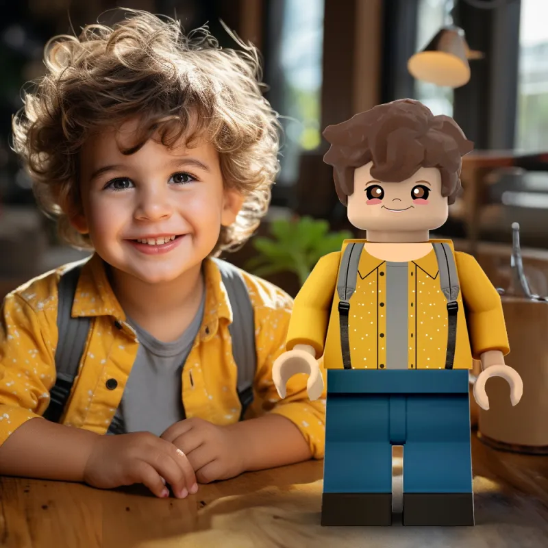 3D Print Custom Giant Minifigs Personalized Photo Turn Your Photo into Minifigs Gifts for Son Production Time: 7–10 Working Days
