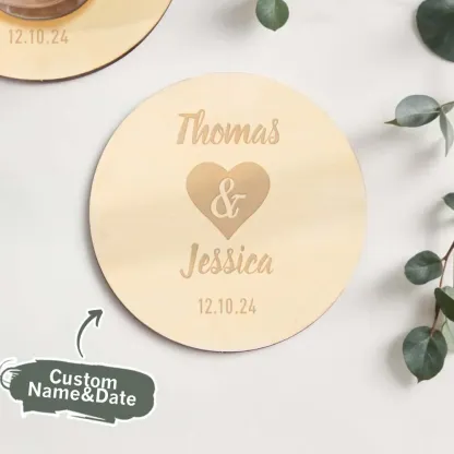 Personalized Coaster Wedding Party Favors