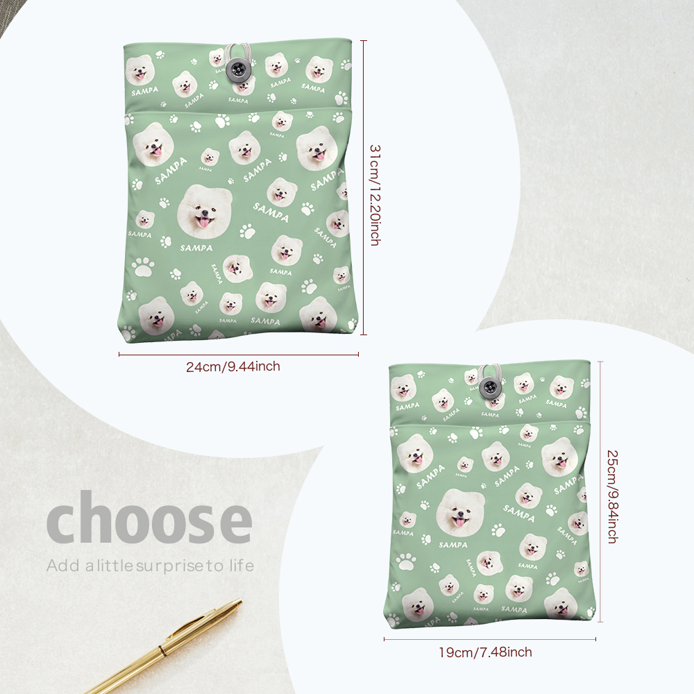 Personalized Pet Portrait Book Cover with Pocket Book Cover Protector Gift for Reader Pet Lover