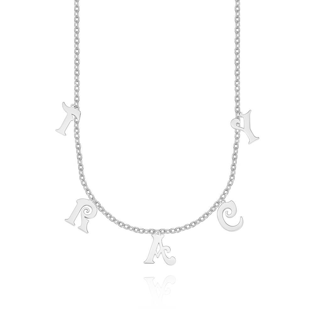 Personalized Sterling Silver Letter Initials Necklace Name Jewelry Necklaces