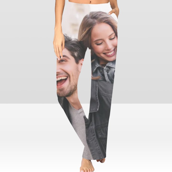 Custom Design Women’s Lounge Pants with Pockets – Personalized Homewear Bottoms