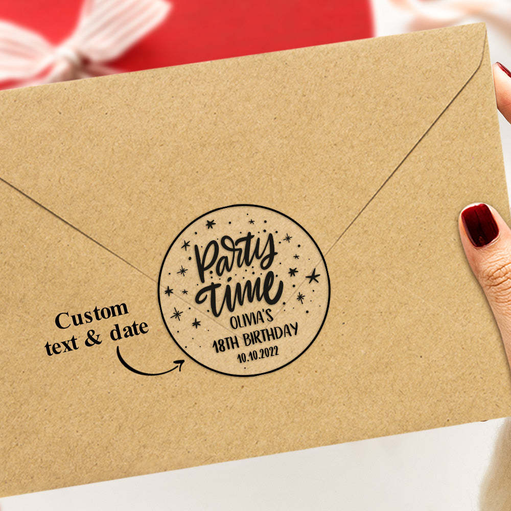 Personalized Thank You Transparent Stickers Round Wedding Birthday Favor labels for Gifts