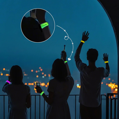 Personalized Glow Bracelets with Photo LED Bracelets Party Supplies for Wedding Birthdays Concerts