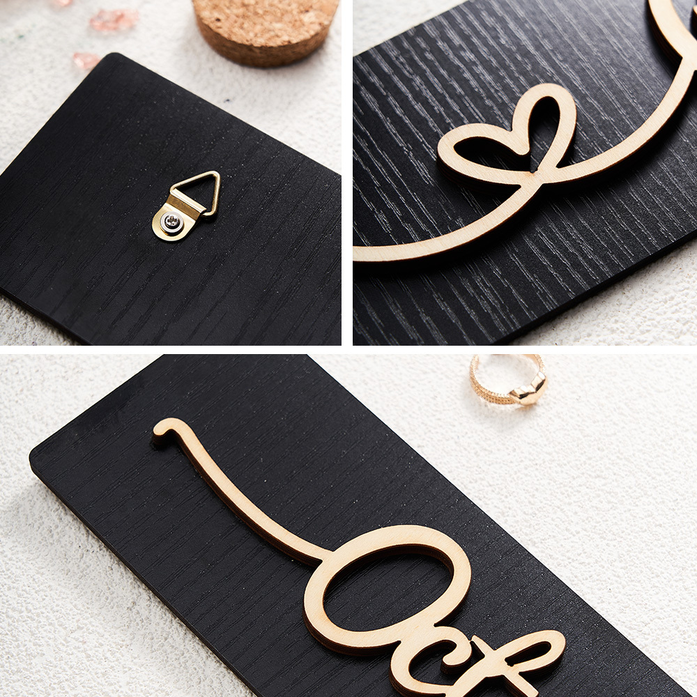 Personalized Wooden Love Sign Couple Names Plaque Rustic Home Decoration Wedding Gift for Couple