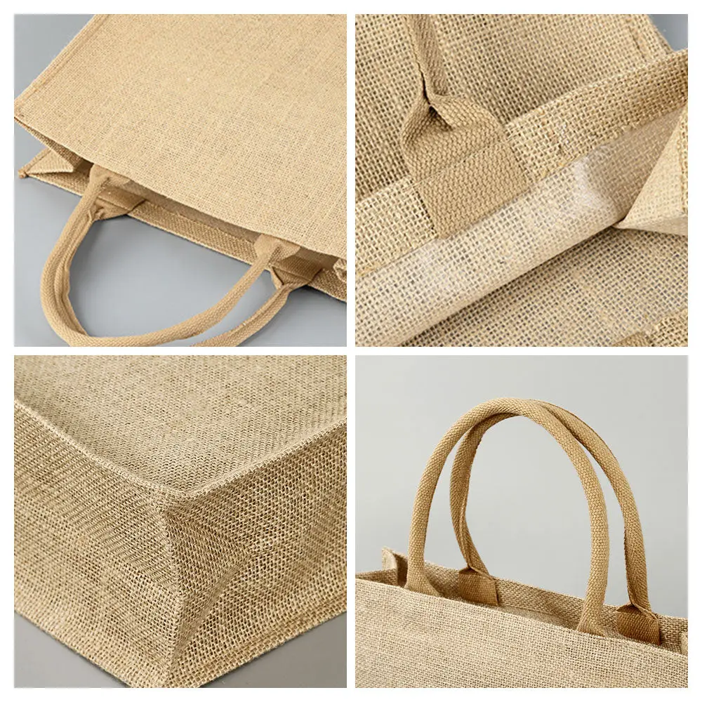 Personalized Burlap Bags Custom Name Monogram Beach Tote Bag Gifts for Her Wedding Gift