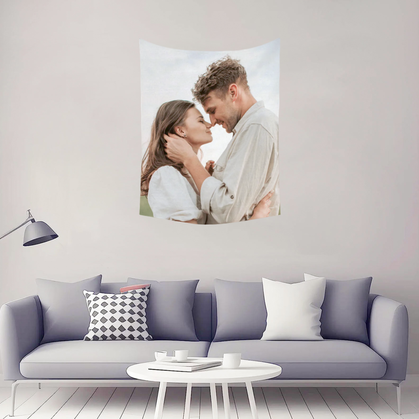 Custom Vertical Peach Skin Single-Sided Printed Throw Blanket – Soft and Personalized Cozy Gift