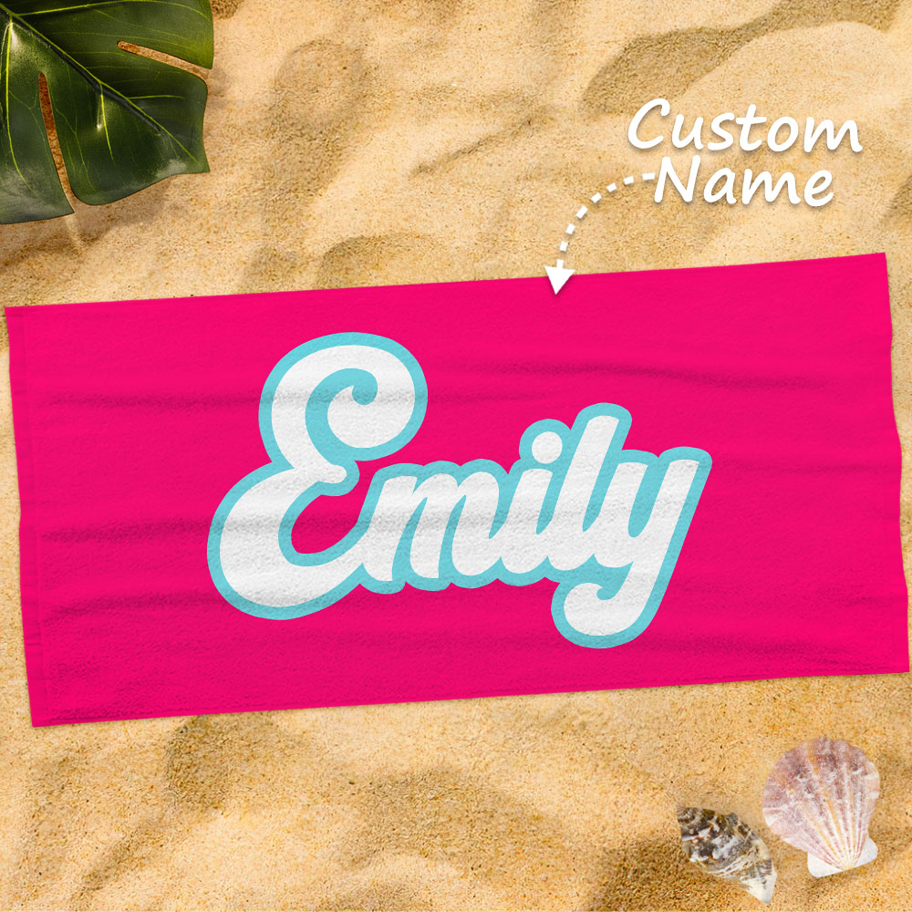 Personalized Name Beach Towel