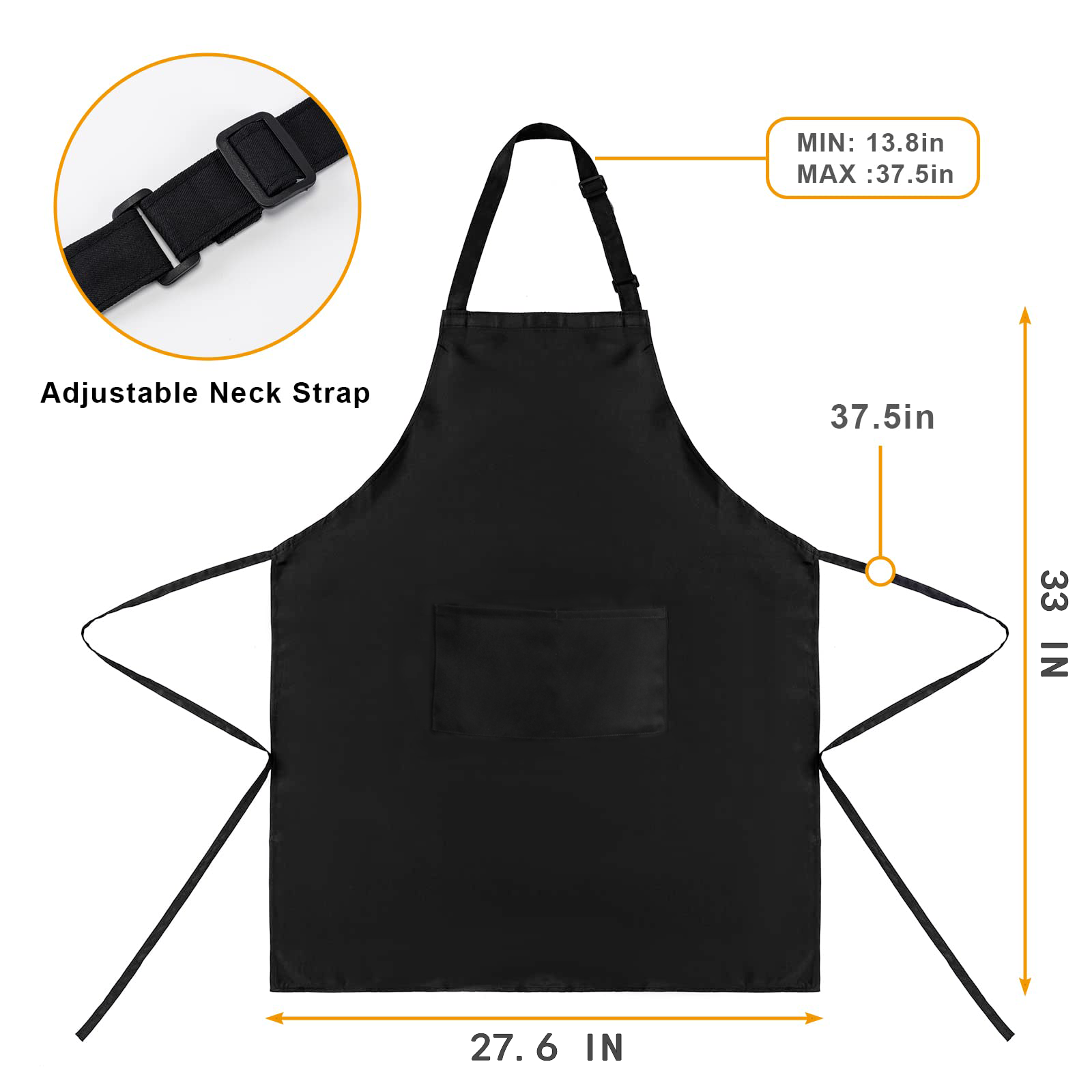Custom Women’s Waterproof Heat Transfer Apron – Personalized Kitchen Apron with Design & Name