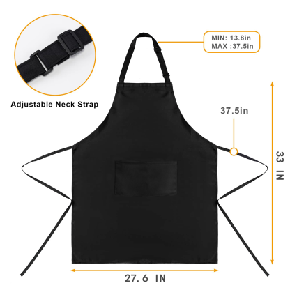 Custom Women’s Waterproof Heat Transfer Apron – Personalized Kitchen Apron with Design & Name