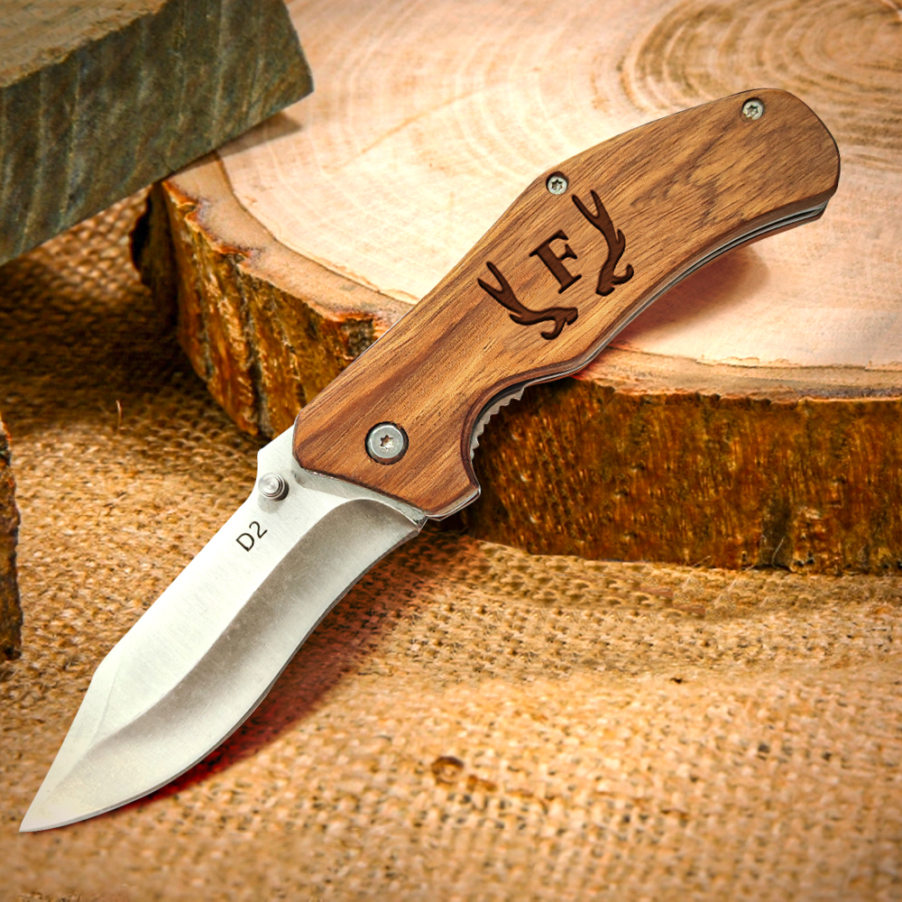 Custom Engraved Pocket Knife Monogrammed Folding Knife Groomsmen