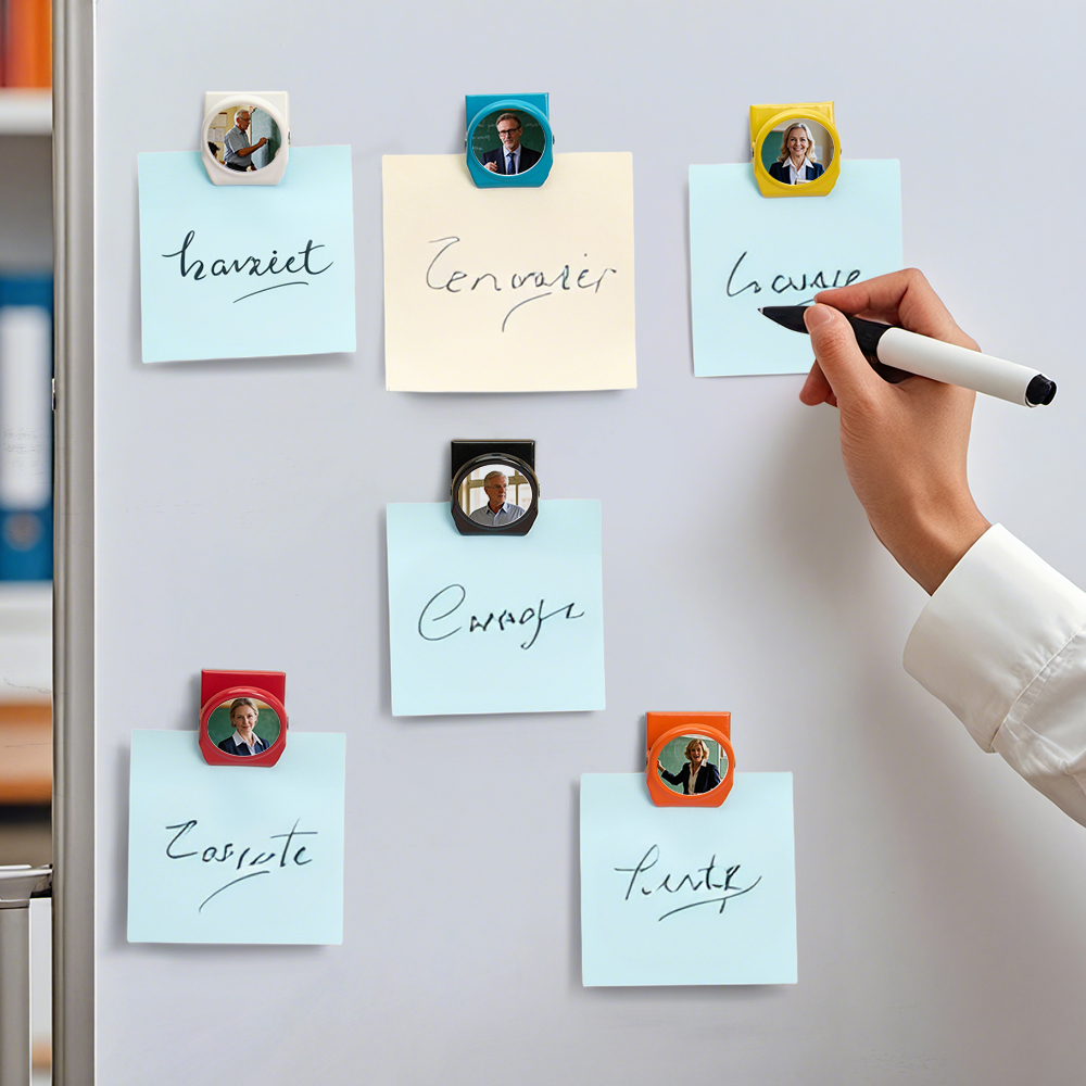 Personalized Magnetic Metal Clips Refrigerator Magnet with Photo Magnets Metal Clip