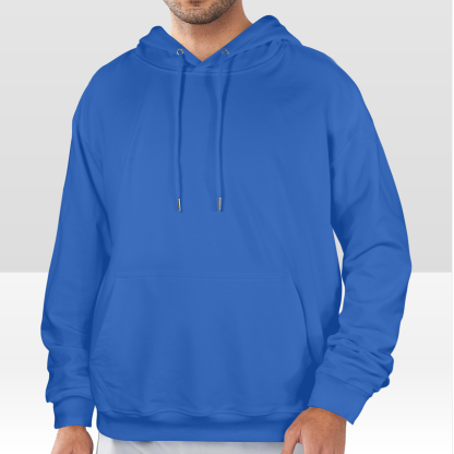 Custom Men's Pullover Hoodie – Personalized Front Print Hoodie with Kangaroo Pocket