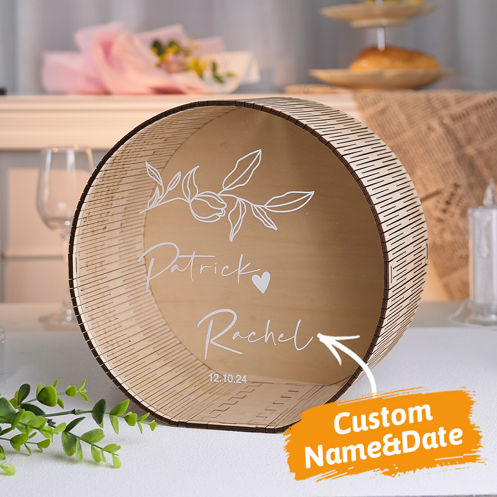 Personalized Wedding Card Box Wedding Memory Box Wedding Gift for Couple