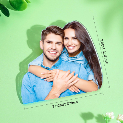 Personalized Photo Acrylic Button Charm Bogg Bag Accessories Travel Gift for Her