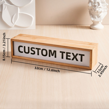 Personalized Text Light Box Home Decor Gifts