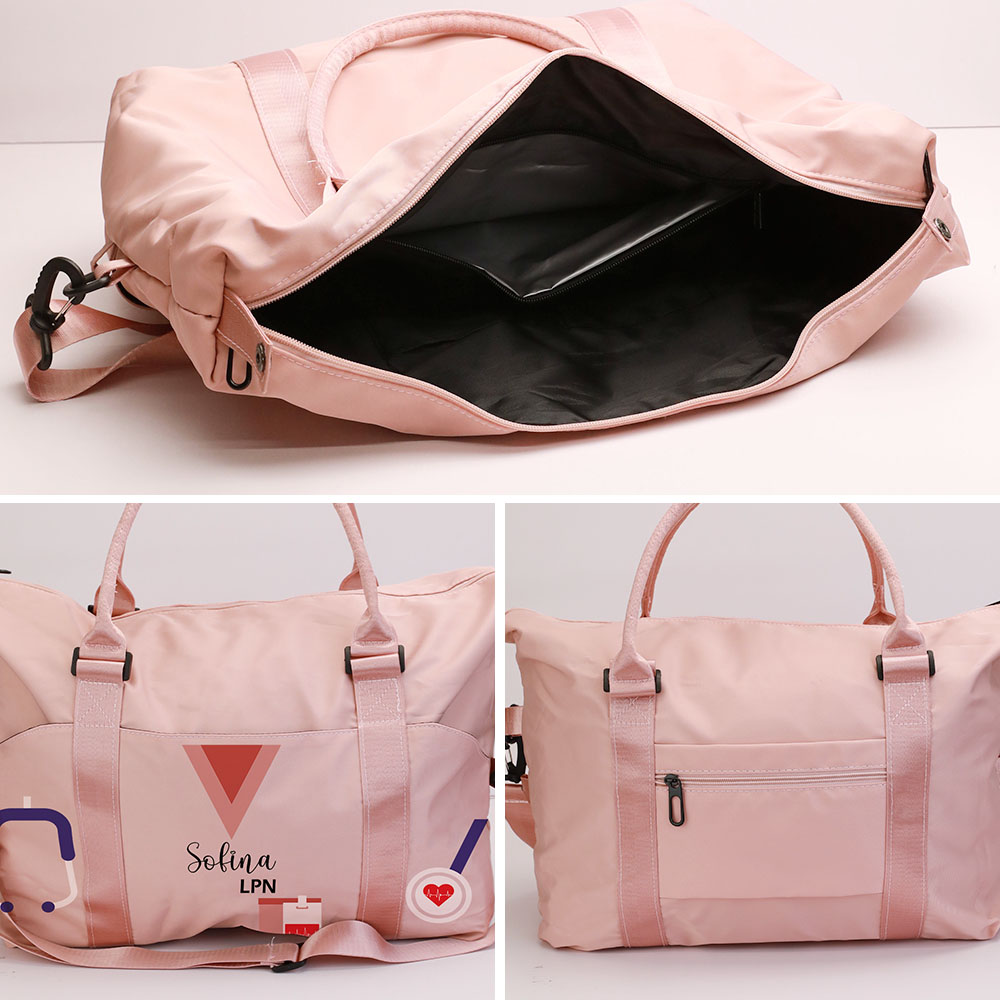 Personalized Canvas Nurse Tote Bag with Name Nurse Week Appreciation Graduation Gift Medical Staff