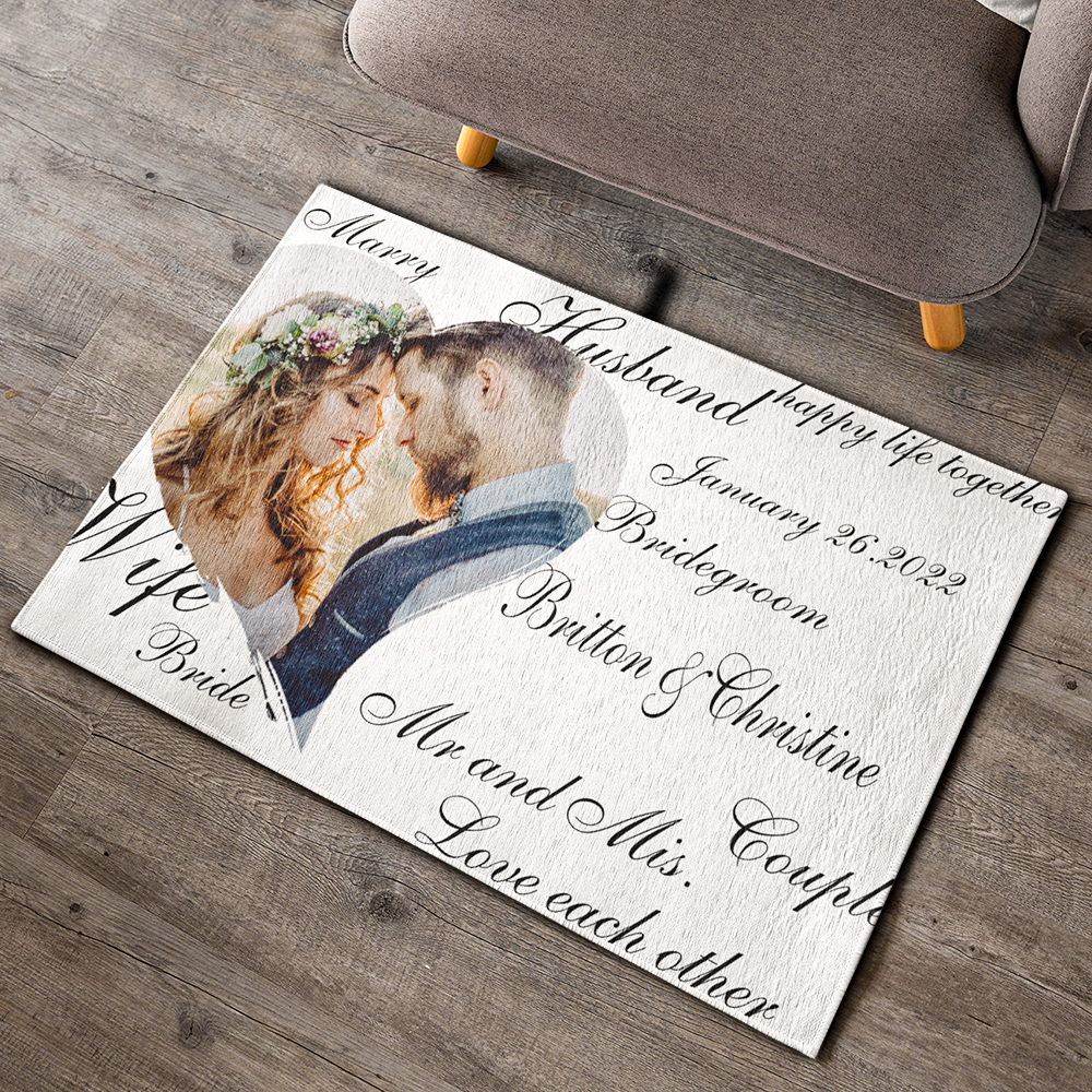 Custom Welcome Door Mat Personalized Wedding Decorative Doormat