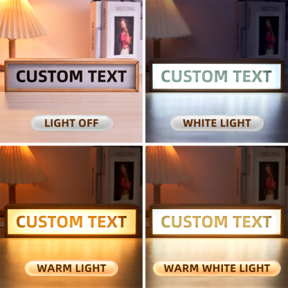 Personalized Text Light Box Home Decor Gifts